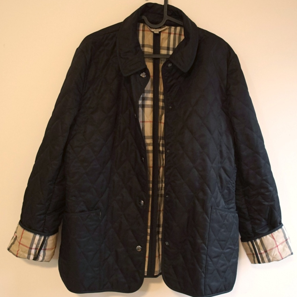Burberry Quilted Button Jacket for Women